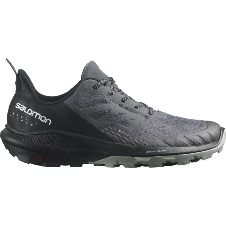 Tenis Senderismo Salomon Outpulse GTX Hombre Negros Grises Oscuro | MX JEHN304